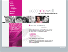 Tablet Screenshot of coachmewell.at